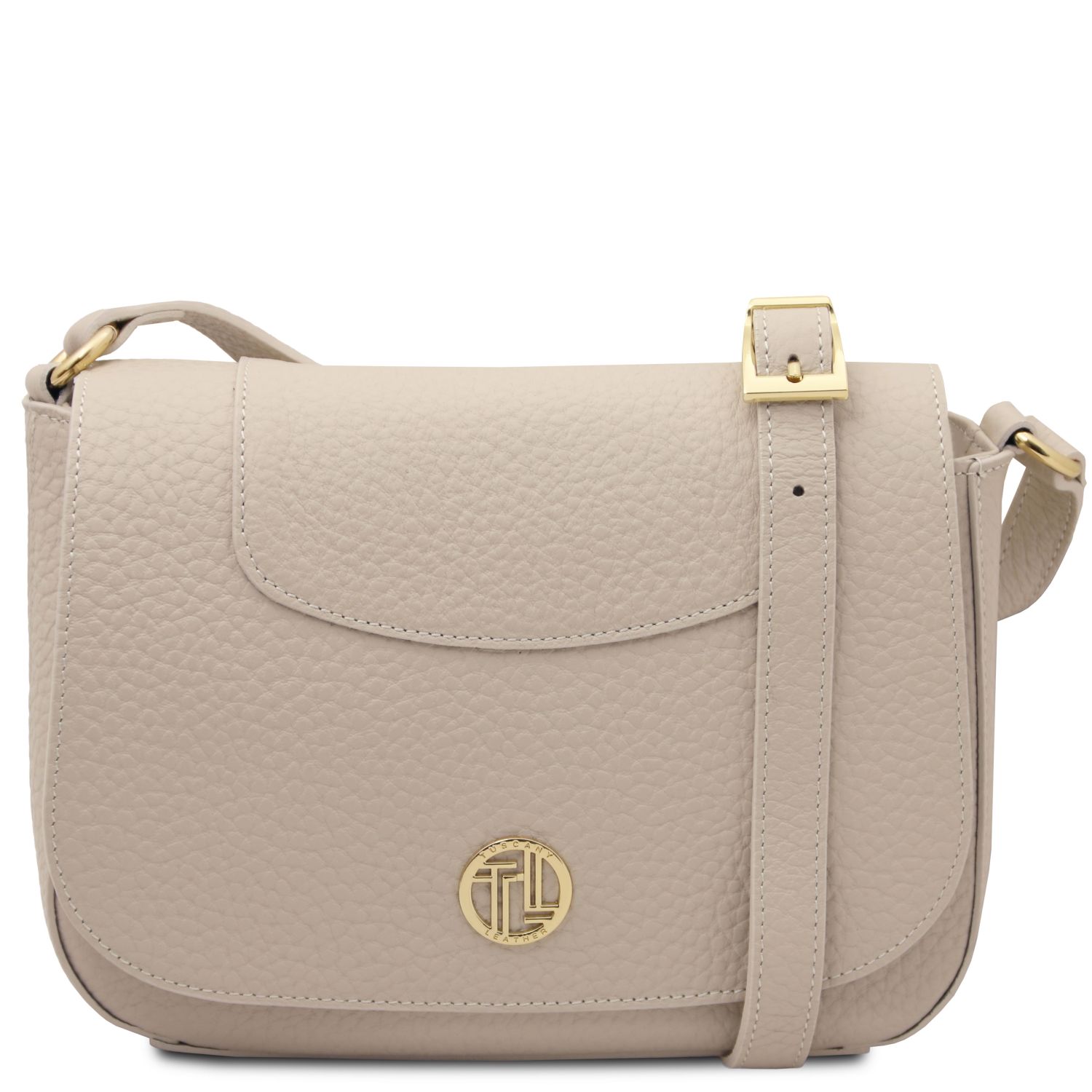 Borsa a tracolla in pelle Beige