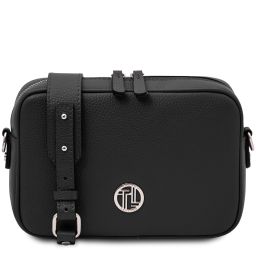 Cubetto Borsa a Tracolla in Pelle Nero TL142499