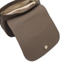 Sella Bolso con Badolera en Piel Marrón topo oscuro TL142506
