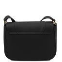 Sella Schultertasche aus Leder Schwarz TL142506
