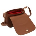 Sella Schultertasche aus Leder Cognac TL142506