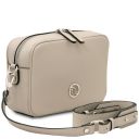 Cubetto Leather Shoulder bag Beige TL142499