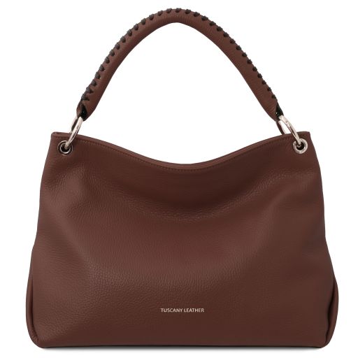 TL Bag Soft Leather Shoulder bag Coffee TL142087