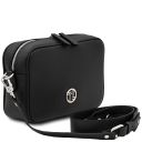 Cubetto Bolso con Badolera en Piel Negro TL142499