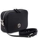 Cubetto Bolso con Badolera en Piel Azul oscuro TL142499