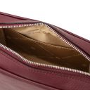 Cubetto Borsa a Tracolla in Pelle Bordeaux TL142499