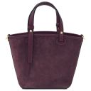 Glacette Suede Leather Bucket bag Bordeaux TL142261