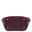 Glacette Bolso Cubo Secchiello en Piel Agamuzada Bordeaux TL142261