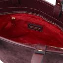Glacette Sac Seau en Cuir Suédé Bordeaux TL142261
