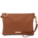 TL Bag Soft Leather Clutch Cognac TL142029