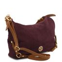 Sierra Bolso de asa Larga en Piel Agamuzada Bordeaux TL142419