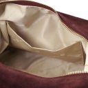Sierra Suede Leather Shoulder bag Bordeaux TL142419