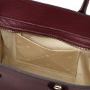 Origami Leather Tote Bordeaux TL142507