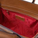 Origami Handtasche aus Leder Cognac TL142507