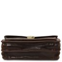 Max Elegante Handgelenktasche/Herrentasche aus Leder Dunkelbraun TL8075