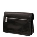 Max Elegante Handgelenktasche/Herrentasche aus Leder Schwarz TL8075