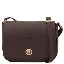 Sella Bolso con Badolera en Piel Marrón oscuro TL142506