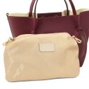 Legame Sac Shopping en Cuir - Grand Modèle Bordeaux TL142481