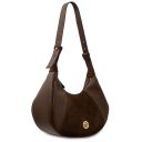 Goccia Leather Hobo bag Coffee TL142515