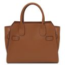 Origami Bolso en Piel Cognac TL142507