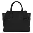 Origami Leather Tote Black TL142507