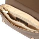 Tarte Sac Bandoulière en Cuir Taupe foncé TL142518