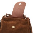Nomade Suede Leather Fringe Shoulder bag Brown TL142512