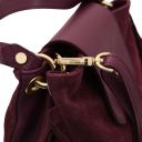 Nomade Suede Leather Fringe Shoulder bag Bordeaux TL142512