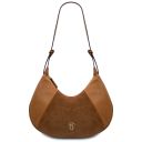 Goccia Leather Hobo bag Cognac TL142515