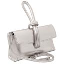 TL Bag Bolso Noche en Piel Metallic Silver TL141993