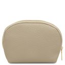 Vera Kosmetiktasche aus Weichem Leder Beige TL142521