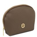 Vera Soft Leather Toiletry Case Dark Taupe TL142521