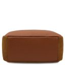 Itaca Rucksack aus Leder und Kosmetiktasche aus Weichem Leder Cognac TL142523