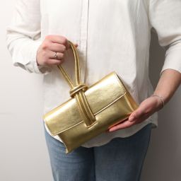 TL Bag Metallic Leather Clutch Черный TL141993