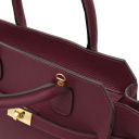 Origami Leather Tote Bordeaux TL142507
