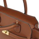 Origami Leather Tote Cognac TL142507