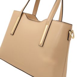Olimpia Bolso Shopping en Piel - Misura Pequeña Champagne TL141591
