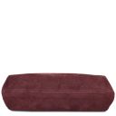 Nomade Suede Leather Fringe Clutch Bordeaux TL142496