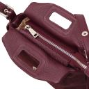 Nomade Suede Leather Fringe Clutch Bordeaux TL142496