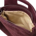 Nomade Bolso Noche en Piel de Gamuza con Flecos Bordeaux TL142496