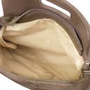 Nomade Suede Leather Fringe Clutch Dark Taupe TL142496