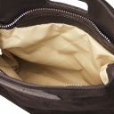 Nomade Suede Leather Fringe Clutch Dark Brown TL142496