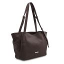 TL Bag Soft Leather Shopping bag Dark Brown TL142230
