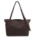 TL Bag Bolso Shopping en Piel Suave Marrón oscuro TL142230