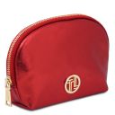 Vera Trousse de Toilette en Cuir Souple Metallic Rouge TL142520