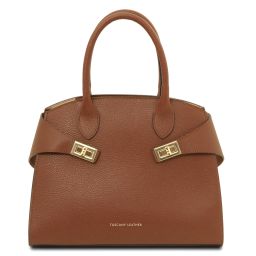 Coccola Sac à Main en Cuir Cognac TL142421