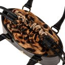 Croque Bolso a Mano en Piel Efecto Coco Negro TL142510