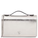 Opera Metallic Leather With Chain Strap Silver TL142519