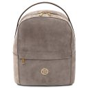 Volta Suede Leather Backpack Dark Taupe TL142517