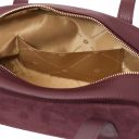 Eclaire Bolso con Badolera en Piel Agamuzada Bordeaux TL142516